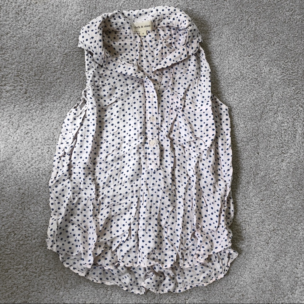 Cloth and Stone Polka Dot Top